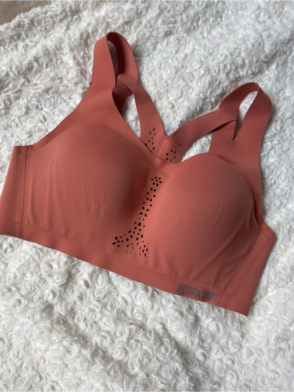 Victoria's Secret Rust Coral Seamless Sports Bra